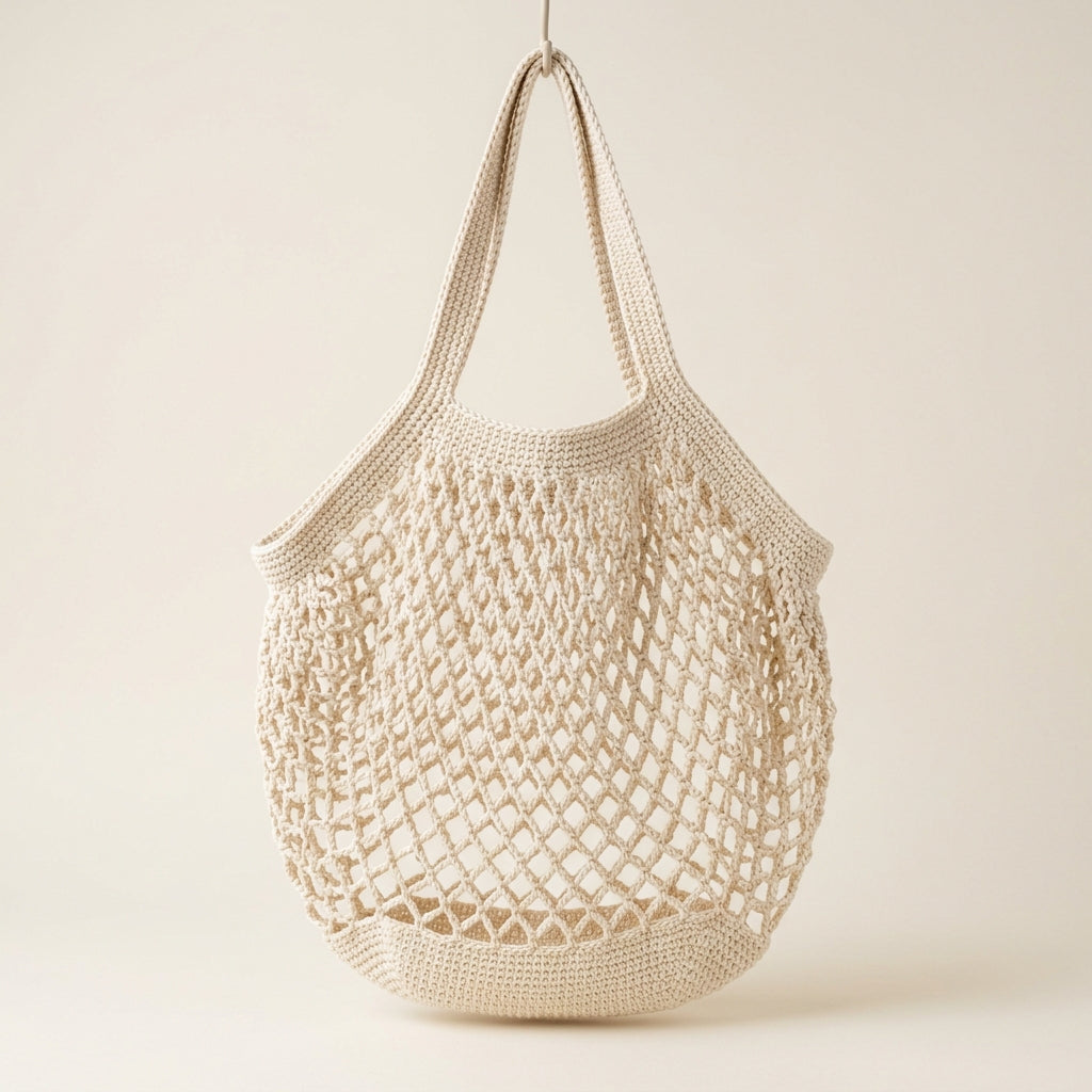 Lotus Woven Net Bag - Expandable Eco Grocery Shopper