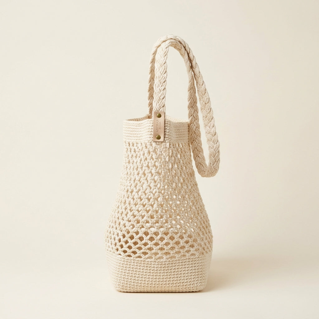 Lotus Woven Net Bag - Expandable Eco Grocery Shopper