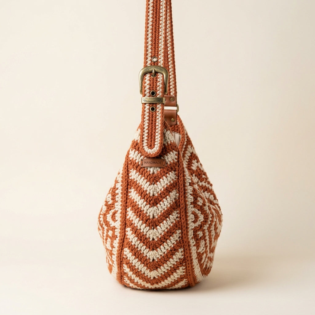 Cozy Slouchy Hobo Bag - Oversized Crochet Shoulder Purse