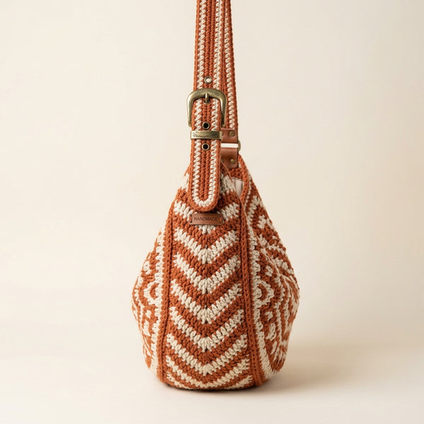 Cozy Slouchy Hobo Bag - Oversized Crochet Shoulder Purse
