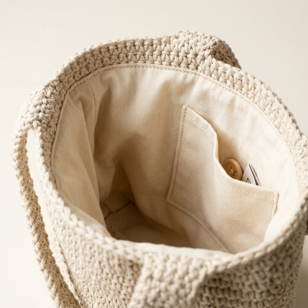 Lotus Woven Net Bag - Expandable Eco Grocery Shopper