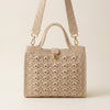 Lotus Shell Crochet Bag - Textured Shell Shoulder Purse